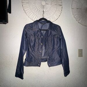 Stylish Dark Blue Jean Jacket